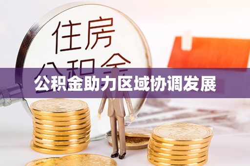 大化公积金助力区域协调发展