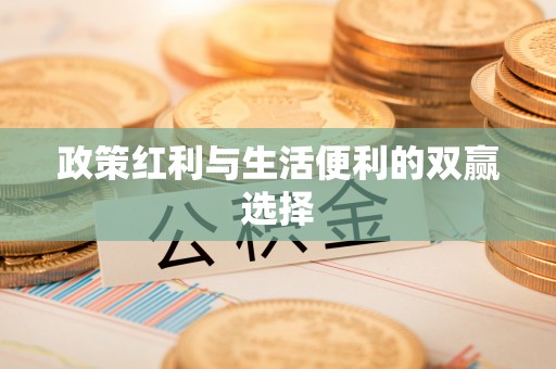 大化政策红利与生活便利的双赢选择